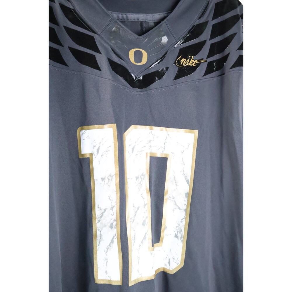 Nike Oregon Ducks Herbert #10 Anthracite Shoe Duck Football Jersey Size L Read - Picture 8 of 9